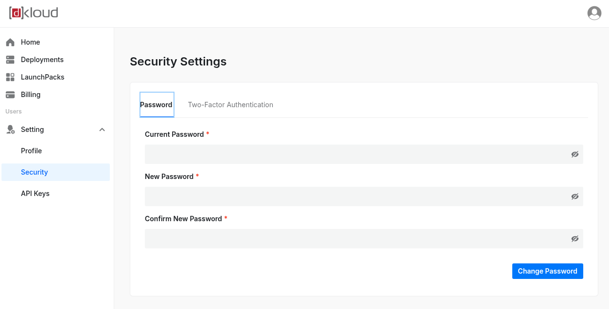 Change Password